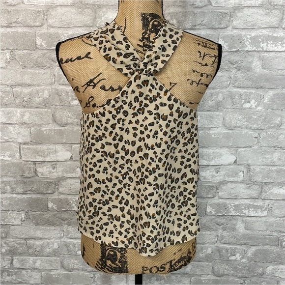 Abercrombie & Fitch Twisted Leopard Print Tank Top - Picture 2 of 4